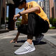 Nanyuqiu (nanyuqiu) printemps nouveaux chaussures masculines chaussures à tendance chaussures en mailles respirantes grandes tailles étudiants chaussures de sport noir mesh chaussures de course hommes 9888 noir gris 37