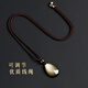 Shi Chuan Baishi natural obsidian pendant gold obsidian water drop heart-shaped crystal agate necklace animal year birthday gift