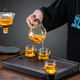 Zhengyang glass automatic tea set for lazy people complete set of magnetic suction teapot anti-scalding high-end tea maker Kung Fu cup tea tray set home automatic (welcoming guests) + single host