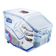 LOCK&LOCK plastic grain rice bucket sealed storage rice box 12 liters (can hold 10kg rice) with pulley and free measuring cup