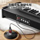 Kakabele Children's Piano Boys and Girls Toys Wooden Electronic Piano 3-10 Years Old Beginner Early Education Birthday Gift 37 Key Advanced Black