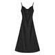 
THE SEA LIFE Elegant suspender dress for women 24 summer new product draped slim three-dimensional jacquard 17078-1 Black Mage M