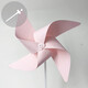 Small windmill decorative windmill diy handmade material package kindergarten creative production painting small windmill children's assembly origami toys white hollow rod 20 pieces