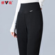 Yalu Down Pants Women's 2024 Winter New Style Outerwear Warm and Slim High Waist Straight Winter Thickened Stretch Flare Pants Black XL