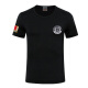 Traje de seguridad de verano para hombres de servicio especial Traje de seguridad de la solapa de manga corta Traje de trabajo de seguridad de las fuerzas especiales SW866 NEGROS NEGROS [secado rápido y transpirable] L/165 (110Jin [Jin equivale a aproximadamente 0.5 kg])
