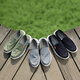 Monide brand canvas shoes men's summer old Beijing cloth shoes fashionable and breathable men's casual shoes soft sole lightweight men's shoes light gray 39