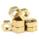 Bingneng copper hexagonal nut brass hexagonal screw cap brass hexagonal nut complete hexagonal nut screw nut DIN934 M2.5 50 capsules