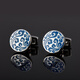 Teqima Manschettenknöpfe Männer Französisch Hemd Manschettenknöpfe Ärmeln Nägel Herrenmanschetten Business French Button Herren Frauen High-End-Geschenkbox Gold Burgundy Plaid Granatapfel Red Diamond Manschettenknöpfe [Geschenkboxpackung