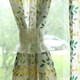 Xiongjiujiu Door Curtain Curtain Cabinet Curtain Kitchen Curtain Nordic Short Curtain Art Curtain Through Rod Short Curtain Half Curtain Partition Curtain Curtain Bird and Leaf Curtain, Through Rod Tile 140 cm wide * 140 high single price