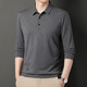 Scarecrow T-shirt à manches longues en coton à manches longues en coton à manches longues pour hommes à manches longues pour le haut de l'âge moyen et âgé de printemps 826 Bleu marine 170/110 / L (120-140jin [Jin est égal à 0,5 kg]))