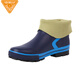 Jolly Walk Water Shoes Men's Rain Shoes Low Water Boots Car Wash Fishing Rain Boots Waterproof Overshoes Rubber Shoes Dark Blue 42