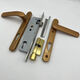 Bridge cassé 8525/9230 SÉRIE PORTE PORTE Double porte Aluminium Alloy Black Black Gol Silver Complete Set High and Low Door Lock Pandée Poignée 60 mm-80 mm avec clé