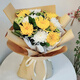 Love Qing Qing Qing Ming Festival chrysanthemum tomb-sweeping supplies bouquets for memorial services and funeral flowers express nationwide flower shop same-city delivery 11 yellow and white chrysanthemums mixed and matched