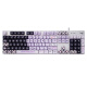 罗技（Logitech） K845有线游戏机械键盘104键DIY彩色键帽 电竞键盘吃鸡 背光金属面板 K845茶轴-可爱狗