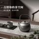 TILIVING (Titanium Liwei) pure titanium teapot lifting beam tea set electric ceramic stove around the stove to make tea household boiling water teapot (Taian pot + tea filter) 1.5L