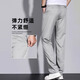 Romon High-End Mulberry Silk Casual Hosen für Herren Sommer neue elastische lose Hosen für Sommer-Gelegenheitshosen Business Blue-Grau Größe 32 Taillenumfang 2 Fuß 5 geeignet für etwa 130-140jin [Jin entspricht 0,5 kg]