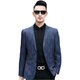 Pierre Cardin high-end light luxury spring and autumn men's casual suit middle-aged casual small suit jacket single suit business dad top knitted blue 185/96A