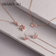 Swarovski (SWAROVSKI) Swan swan necklace female pendant light luxury gift for girlfriend, rose gold plated 5469989