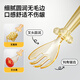 Excellent baby food spoon ppsu Yuanbao spoon children's baby training fork and spoon to learn to eat independently [single spoon] - free storage box