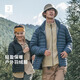 
Decathlon (DECATHLON) outdoor couple's thin sports down jacket men's warm short hooded top rib down jacket [casual hood] men - dark blue brick color XL