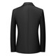 Vocacool suit suit for men, slim fit, youth formal wear, professional wear, three-piece suit, wedding dress, work interview, student jacket, black two-button (suit, trousers, white shirt, black tie) XXL/131-149Jin Jin is equal to 0.5 kg
