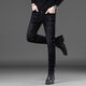 Aemape American Apple High-End Jeans Slim gerade Sommer Dünner elastischer kleiner Füße lässige lange Hosen Männer 1048 Schwarze reguläre Größe 30 Taillenumfang 2 Fuß 3 Geeignet für 110-120 Jin [Jin ist 0,5 kg]