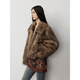 Fu zhien anonyme witch importierte sagafurs fuchs fuchs fell moat Frauen schwere Industrie Zwei-Farben Smile Fellmantel Aprikose braun l