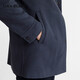 Lucadilong [wool + mulberry silk] Autumn and winter new mid-length hooded men's warm wool coat coat gray L (50)