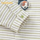 Balabala shopping mall same style baby shirt baby top boy 2025 new spring fashionable gentleman white green tone 00414 90 (M)
