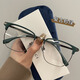 Sven half-frame glasses men's stylish handsome eyes can match the new product of mathematics, science and technology men's anti-blue light glasses frames, black frame glasses [150 degrees]