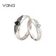 Vana Angel and Demon Silver Couple Ring Open Pair Ring Silver Birthday Gift for Boyfriend and Wife A Pair of Rings