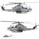 Academy American Aircraft Bombing Fighter Assembly Armee Simulation Ornament Geschenk Import Modell 1/35 AH-1Z Viper bewaffneter Hubschrauber 12127