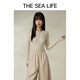 
THE SEA LIFE Ou Hai Yisheng 24 spring and summer sweater looks slim and thin slim commuting base shirt X15738 Pigeon gray M