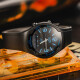 Casio (CASIO) watch digital pointer dual display student watch men's watch black disc black rubber belt AW-90H-2B