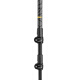 LEKI trekking pole KHUMBU lightweight, wear-resistant, comfortable grip, stable support, adjustable outdoor hiking pole, black and yellow, 100-135 cm