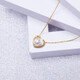 Chishe 18k gold love freshwater pearl pendant for girlfriend fashionable simple design jewelry gift 18k gold-