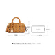 MCM ELLA Mini One-Shoulder Crossbody Bag Hand-in Boston Bag Women's Bag Cognac [Gift]