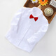 Feng Lingniao white shirt children's pure cotton school uniform performance clothing long-sleeved middle and large children's white shirt male students pure cotton = white-long sleeve 160