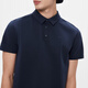 
AIGLE Aigao Spring and Summer Men's DFT Quick Dry Hygroscopic UPF50+ Casual Short Sleeve POLOT Shirt Empire Dark Blue AJ701 L (180/96A)