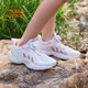 Anta-Kinder-Sportschuhe Schmetterlingsflügelgruppe Mädchen Schuhe Sommer-Netz atmungsaktiver Campus Trend Schmetterlingsflügel Casual Schuhe [Schmetterlingsflügel] Weiß/Rosa/würziges Grün 8822H-1 35