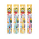 SUNSTAR children's toothbrush 2-4 years old, special toughened soft bristles for babies, effective cleaning 1 pack imported from Japan
