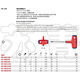 CLCEY瑞士PB SWISS TOOLS加强型星型梅花扳手 T型手柄 PB 1408系列 140 14088-60(全长105mm)