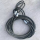 Manga de aluminio prensado galvanizado de Rio Tinto Crane de cables de alambre de doble bucle