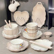 Hauswarming New Home Bowl und Dish Set Haushaltsgefühl Reis Schüssel Schüssel Häuse Schüssel Suppe Schüssel Tischgeschirr Kombination Sahne Stil Custom Feste Farbglasur 8,5 Zoll 2 Packungen 1278 0 Köpfe