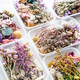 DIY mixed flower box mixed dried flower material package handmade material package home decoration real flowers air-dried natural purple wind flower material dried flower package