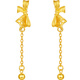 Saturday Fu Light Wedding Series Bow Gold Earrings Girls Birthday Gift Price A0912513 One Pair Approximately 2.02g
