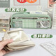 Pencil bag large capacity transparent ins style high-looking girls 2023 new popular internet celebrity stationery box for junior high school and high school students girls version stationery bag female girls pencil case new/5 layers large capacity cocoa evaporated milk song 1