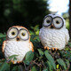 Shiyan Solar Garden Light Creative Simulation Zoo Forest Ornament Garden Landscape Light Outdoor Waterproof Decorative Light Yellow Round Owl