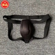 雪澈裸睡神器男士海绵泳裤罩杯双丁字裤青年性感显大内裤男护垫护裆 肤色02款显大神器 1条 M