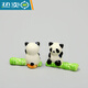 Cute chopstick holder, chopstick holder, ceramic chopstick pillow, cartoon dining table, household ornaments, animal day 0 pairs, panda bamboo chopstick holder, 2 pack